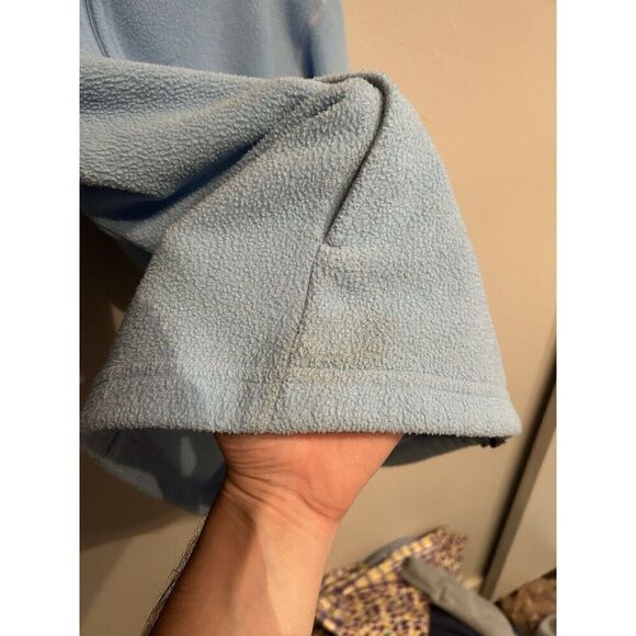 Patagonia Synchilla Women’s Medium Light Blue Baby Blue Glitter Fleece Jacket - Picture 4 of 8